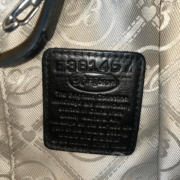 Brighton Gabriella Medall Black Leather Shoulder Bag - Picture 5 of 5